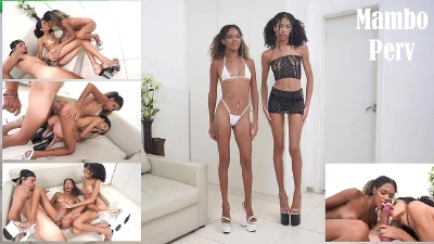 2 Very Slim Brazilians Cuties, OB Honey & Karina Rose Fucked By Very Huge Cock (Anal, 1On2 - MFF, ATOGM, 1.90M Tall Girl, Monster Cock )